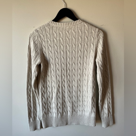 Vintage Tommy Hilfiger cable-knit sweater v-neck Y2K - Picture 3 of 5